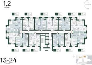 1-к квартира, вторичка, 37м2, 17/24 этаж