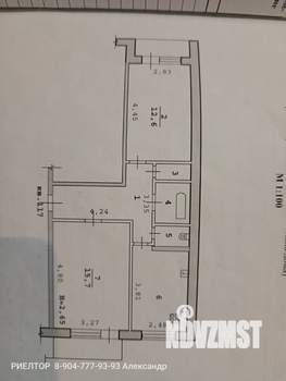 2-к квартира, вторичка, 52м2, 6/9 этаж