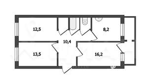 3-к квартира, вторичка, 68м2, 5/9 этаж