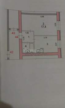 1-к квартира, вторичка, 33м2, 5/6 этаж
