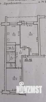 2-к квартира, вторичка, 44м2, 1/5 этаж