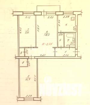 3-к квартира, вторичка, 57м2, 6/7 этаж