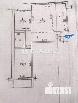 3-к квартира, вторичка, 67м2, 3/9 этаж