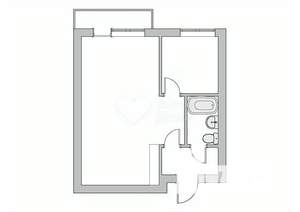 1-к квартира, вторичка, 29м2, 3/5 этаж