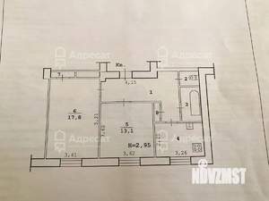 2-к квартира, вторичка, 56м2, 2/5 этаж