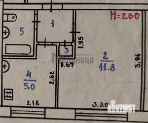 1-к квартира, вторичка, 22м2, 1/5 этаж