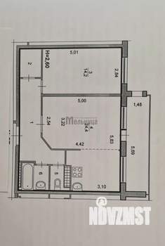 2-к квартира, вторичка, 55м2, 1/10 этаж