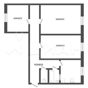 3-к квартира, вторичка, 63м2, 4/9 этаж