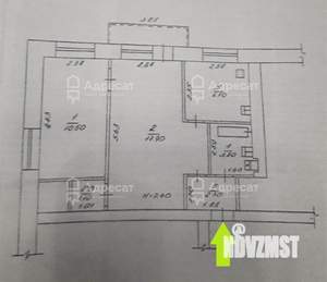 2-к квартира, вторичка, 41м2, 4/5 этаж