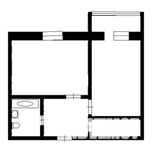 1-к квартира, вторичка, 29м2, 5/5 этаж