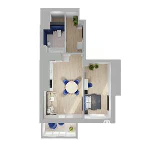 2-к квартира, вторичка, 47м2, 22/24 этаж