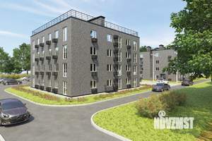 1-к квартира, строящийся дом, 35м2, 2/4 этаж
