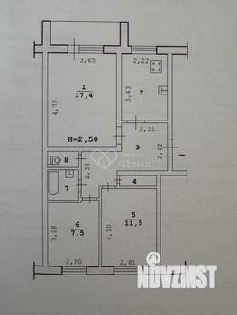 3-к квартира, вторичка, 59м2, 5/5 этаж