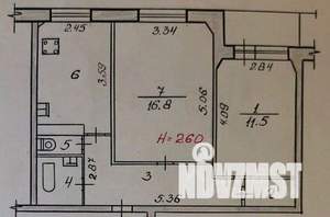 2-к квартира, вторичка, 53м2, 3/9 этаж