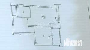 1-к квартира, вторичка, 34м2, 21/22 этаж