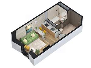 Студия квартира, вторичка, 32м2, 5/21 этаж