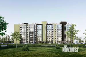 1-к квартира, строящийся дом, 46м2, 4/9 этаж