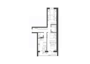 2-к квартира, строящийся дом, 65м2, 9/9 этаж