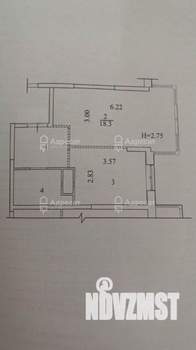 1-к квартира, вторичка, 38м2, 11/22 этаж