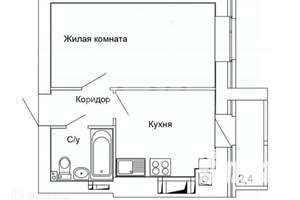 1-к квартира, вторичка, 30м2, 8/10 этаж