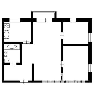 3-к квартира, вторичка, 43м2, 3/5 этаж