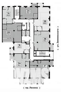 1-к квартира, вторичка, 44м2, 8/19 этаж