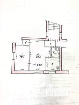 2-к квартира, вторичка, 41м2, 3/4 этаж