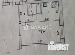 1-к квартира, вторичка, 31м2, 5/5 этаж