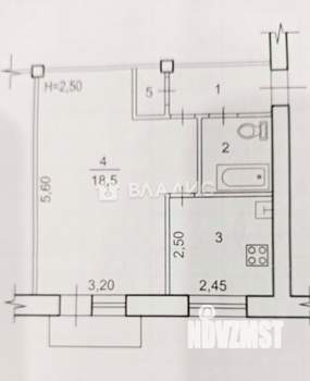 1-к квартира, вторичка, 31м2, 3/5 этаж