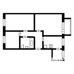 3-к квартира, вторичка, 63м2, 4/5 этаж