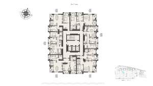 2-к квартира, вторичка, 70м2, 17/17 этаж