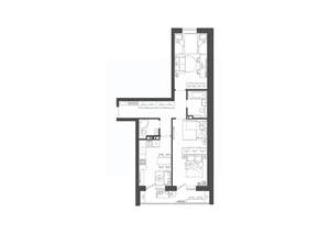 2-к квартира, строящийся дом, 65м2, 2/9 этаж