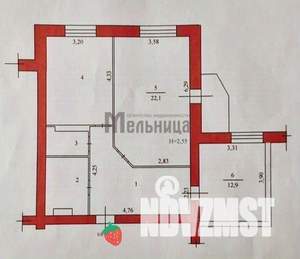 2-к квартира, вторичка, 70м2, 5/10 этаж