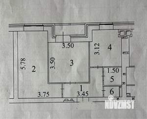 2-к квартира, вторичка, 46м2, 5/9 этаж