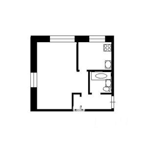 1-к квартира, вторичка, 32м2, 1/3 этаж