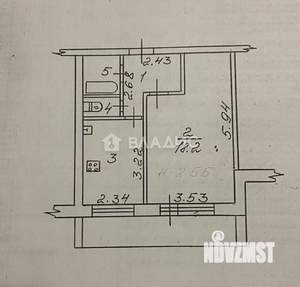 1-к квартира, вторичка, 34м2, 2/10 этаж