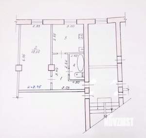 1-к квартира, вторичка, 37м2, 1/2 этаж