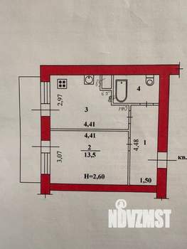 1-к квартира, вторичка, 35м2, 8/9 этаж