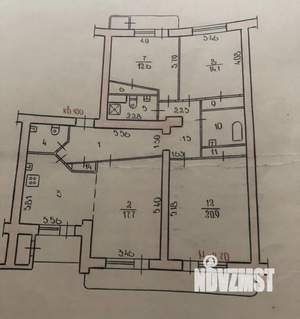 4-к квартира, вторичка, 108м2, 3/10 этаж