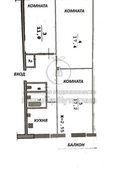 3-к квартира, вторичка, 62м2, 3/5 этаж