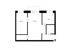 2-к квартира, вторичка, 42м2, 5/5 этаж