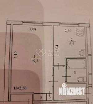 1-к квартира, вторичка, 30м2, 4/5 этаж
