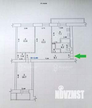 3-к квартира, вторичка, 58м2, 4/9 этаж