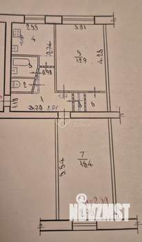 2-к квартира, вторичка, 46м2, 1/5 этаж