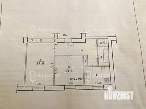 2-к квартира, вторичка, 56м2, 2/5 этаж