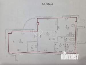 2-к квартира, вторичка, 63м2, 7/9 этаж