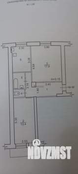 2-к квартира, вторичка, 53м2, 4/4 этаж