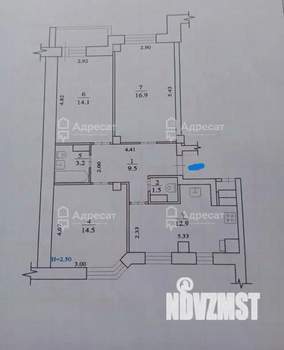3-к квартира, вторичка, 74м2, 1/10 этаж