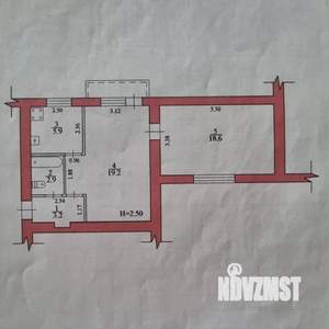 2-к квартира, вторичка, 50м2, 5/5 этаж