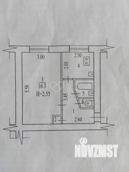 1-к квартира, вторичка, 29м2, 1/5 этаж